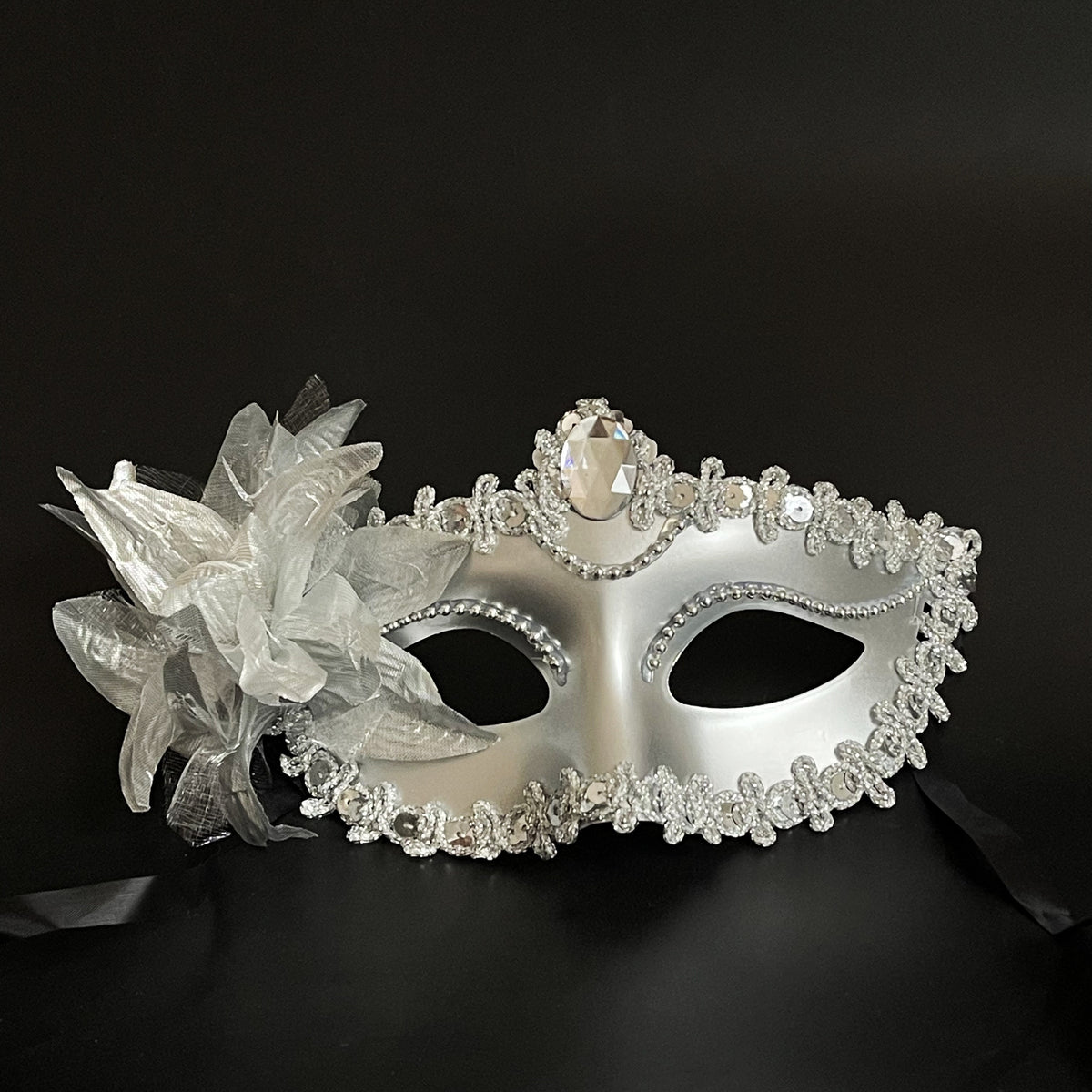 Lily Flower Prom Masquerade Mask
