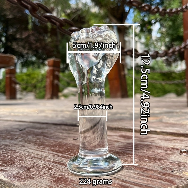 Hand-Shaped Glass Plug for Personal Pleasure