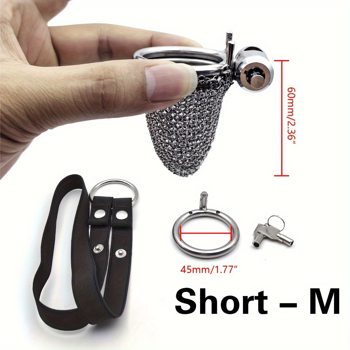 Luxury Mesh Metal Chastity
