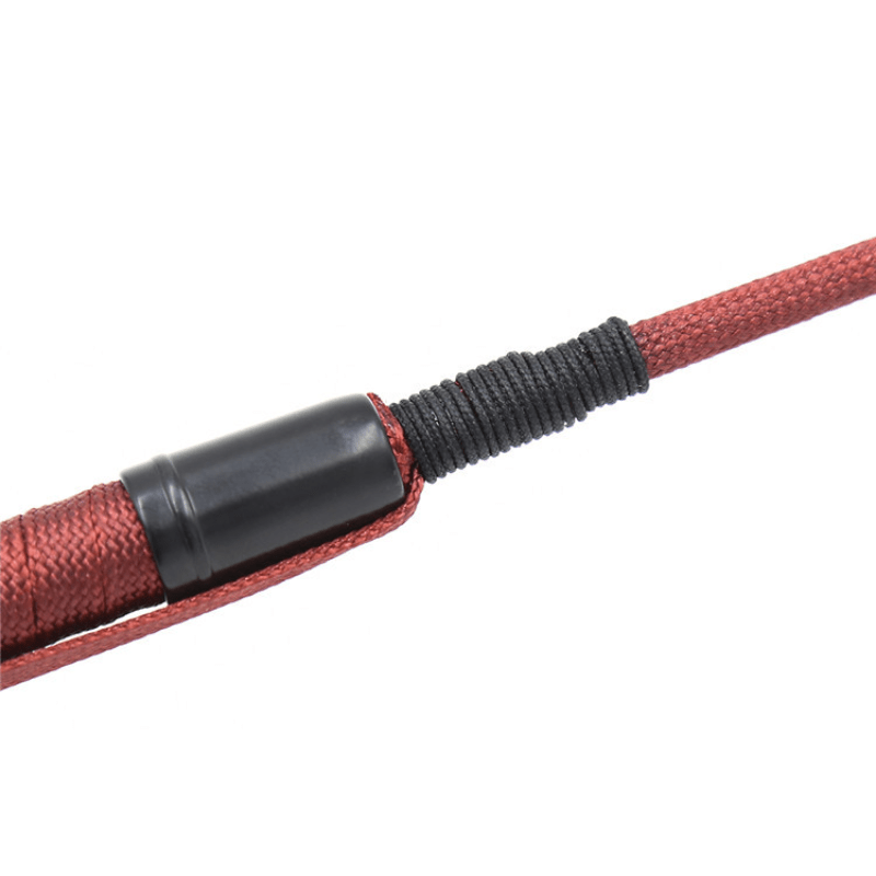 1pc Professional Equestrian Short Whip - Red Faux Leather with Black Grip, Anti-Slip Wrist Strap, Durable Horse Riding Crop for Training & Competitions, Equestrian Equipment, Sleek Design, Secure Grip Handle