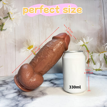Wide 6 cm Thick PVC Wand – 2 Dark Tones