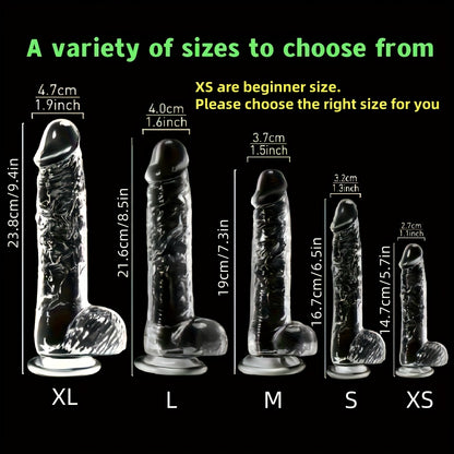 High-Quality Transparent Dildo