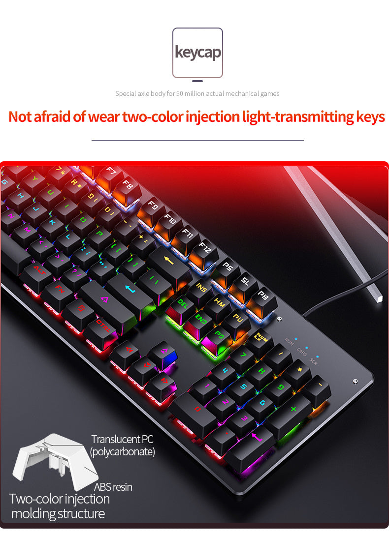 Backlit LED Typing Keyboard