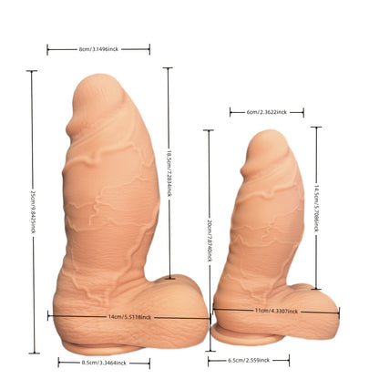 Thick 24 cm Premium Silicone Wand – 2 Colors & Sizes