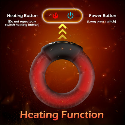 Double Vibrating Penis Ring with App Control