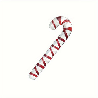 Trendy Glass Candy Cane Butt Plug