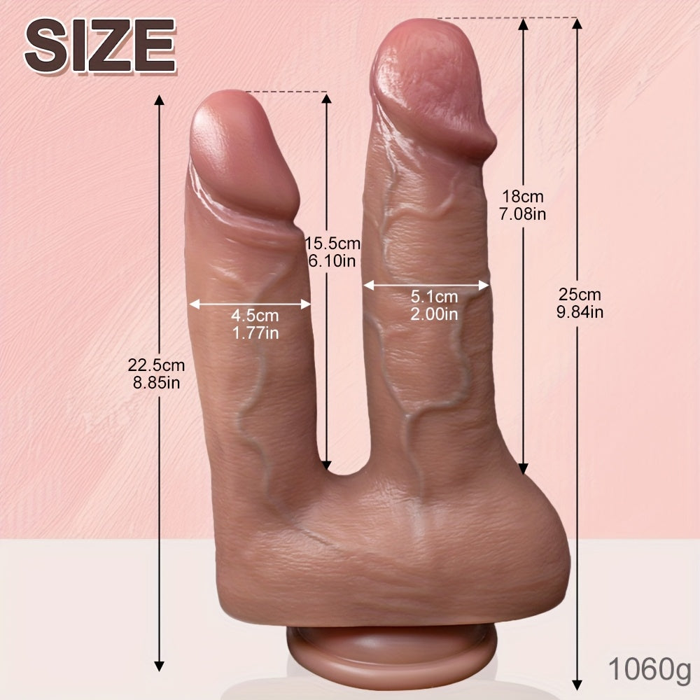 Double-Ended Non-Porous Liquid Silicone Wand