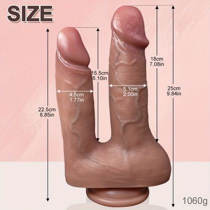 Double-Ended Non-Porous Liquid Silicone Wand