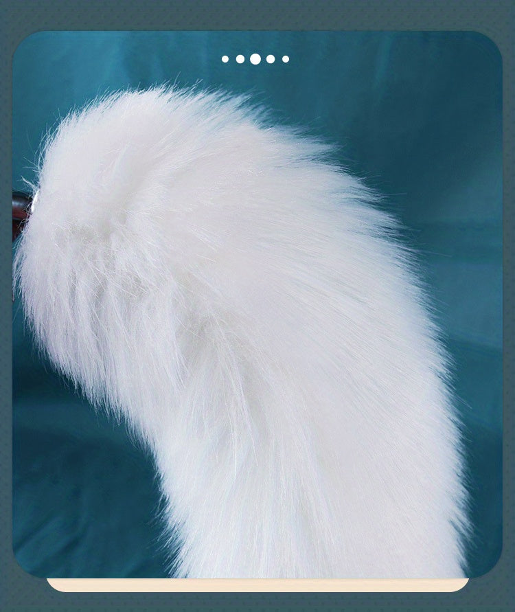 3pcs Detachable Fox Tail Metal Anal Plug, Three Types Plug Butt Plug, Cosplay Sex Games, Sex Toys For Men And Women