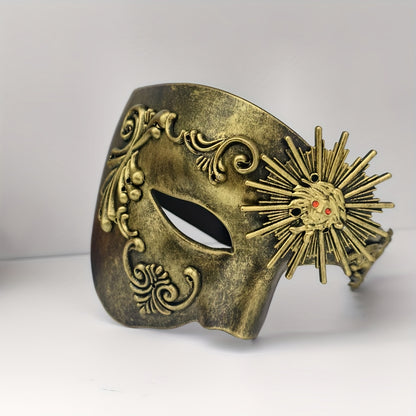 PVC Phantom Floral Half-Face Mask
