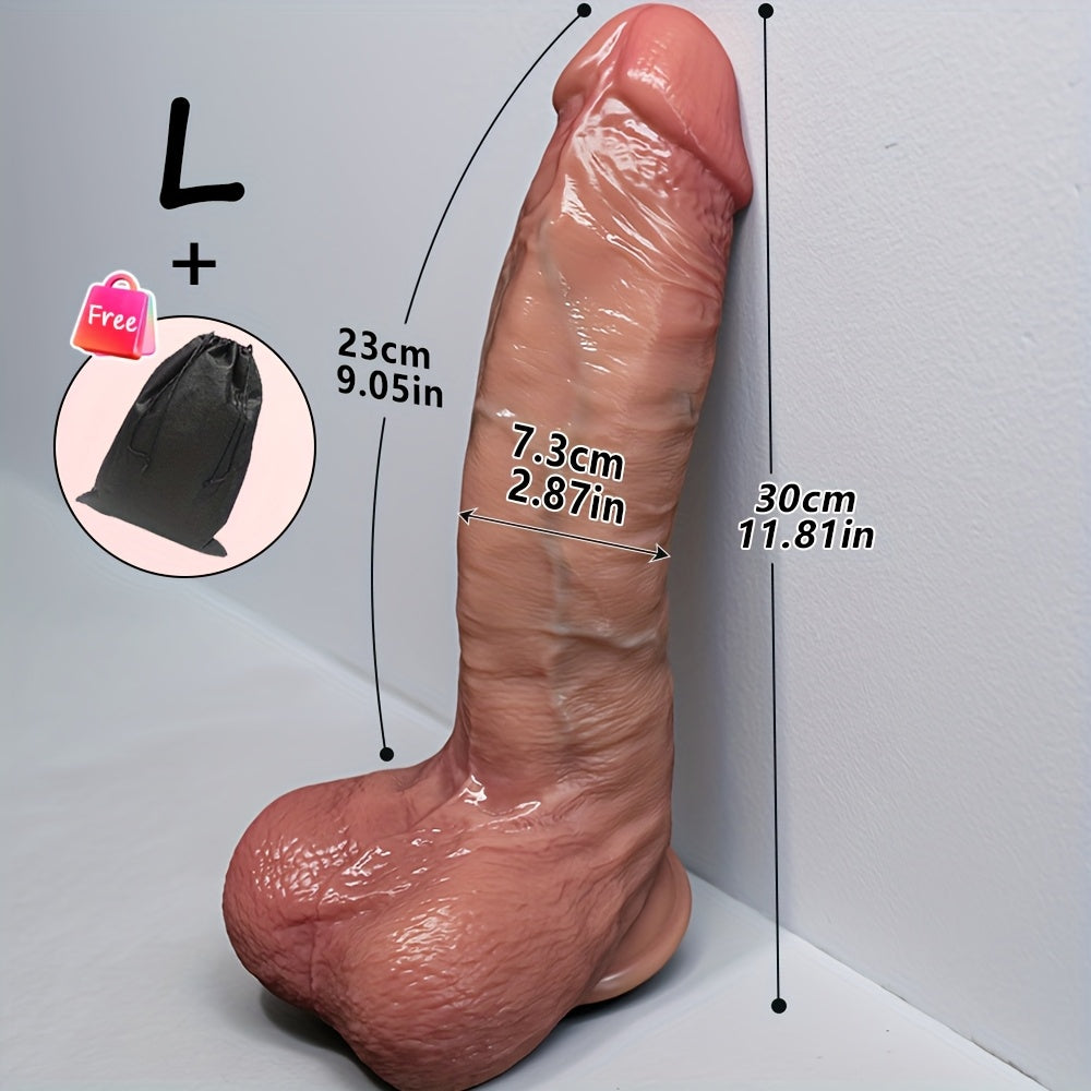 30 cm Thick Curved Silicone Wand with Storage Bag