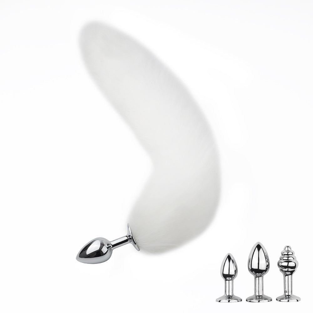3pcs Detachable Fox Tail Metal Anal Plug, Three Types Plug Butt Plug, Cosplay Sex Games, Sex Toys For Men And Women