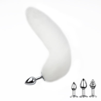 3pcs Detachable Fox Tail Metal Anal Plug, Three Types Plug Butt Plug, Cosplay Sex Games, Sex Toys For Men And Women