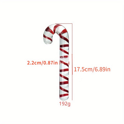 Trendy Glass Candy Cane Butt Plug