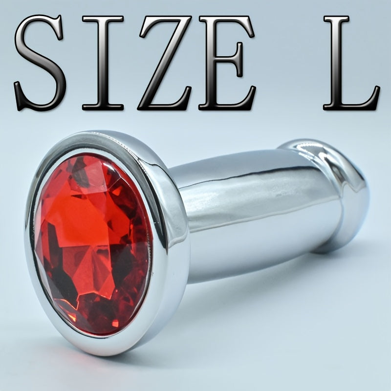 Metal Anal Plug Butt Plug BDSM for Men and Women with G-Spot Bead Dildo Double-Headed Anal Dilator Sex Toy