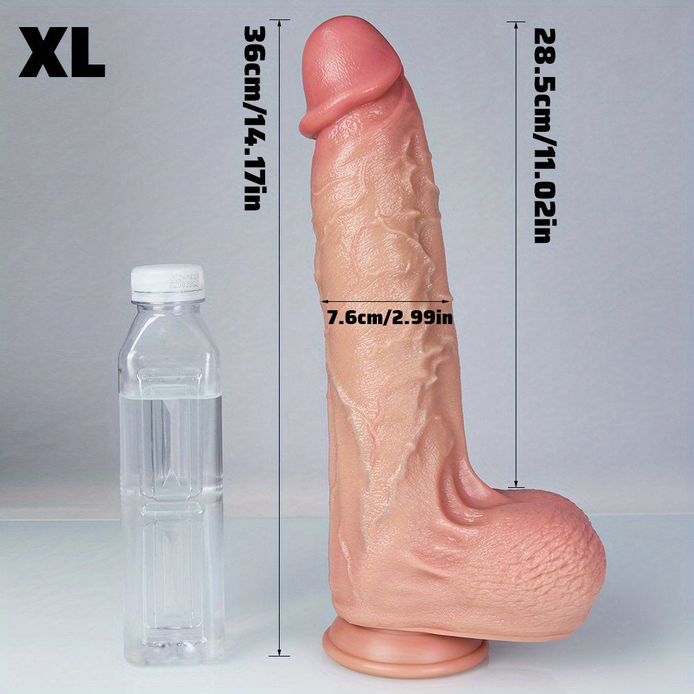 Super-Long Veined Silicone Wand – S to XL