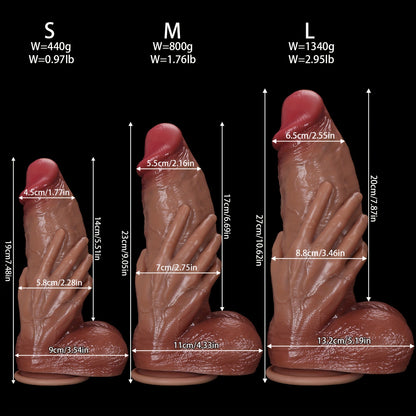 Wireless Remote Thrusting Heating Silicone Wand – S, M & L
