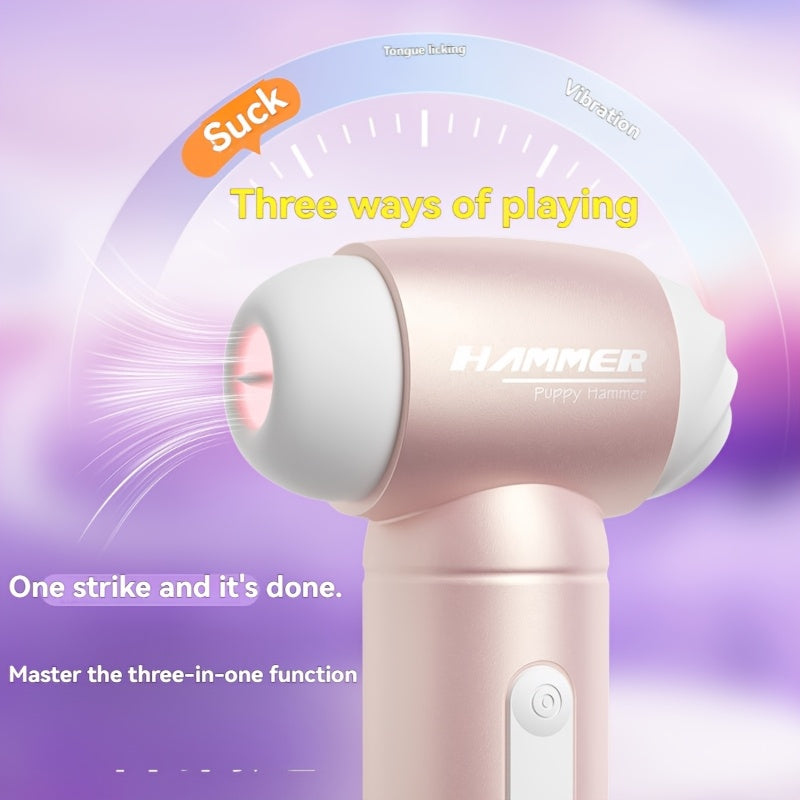 Fan-Shaped 3-In-1 Pleasure Device