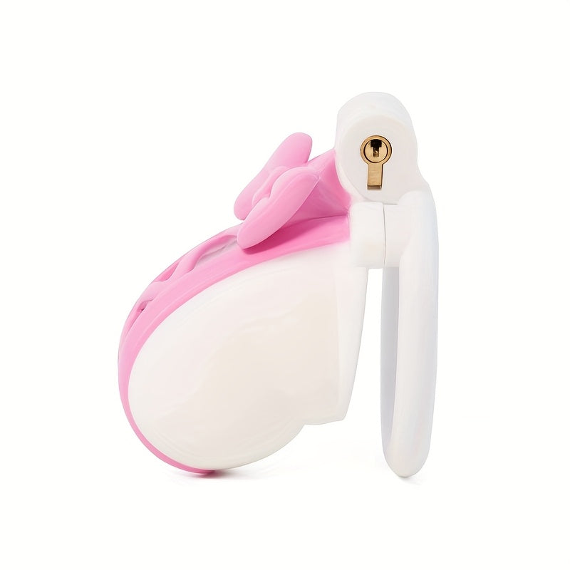 Pink Bow Chastity Cage