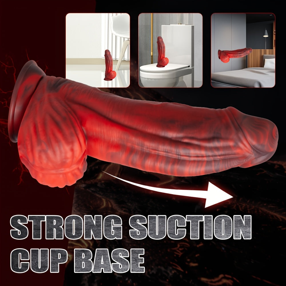 Monster Vibrating Dildo — 27cm Suction Cup 8-Mode