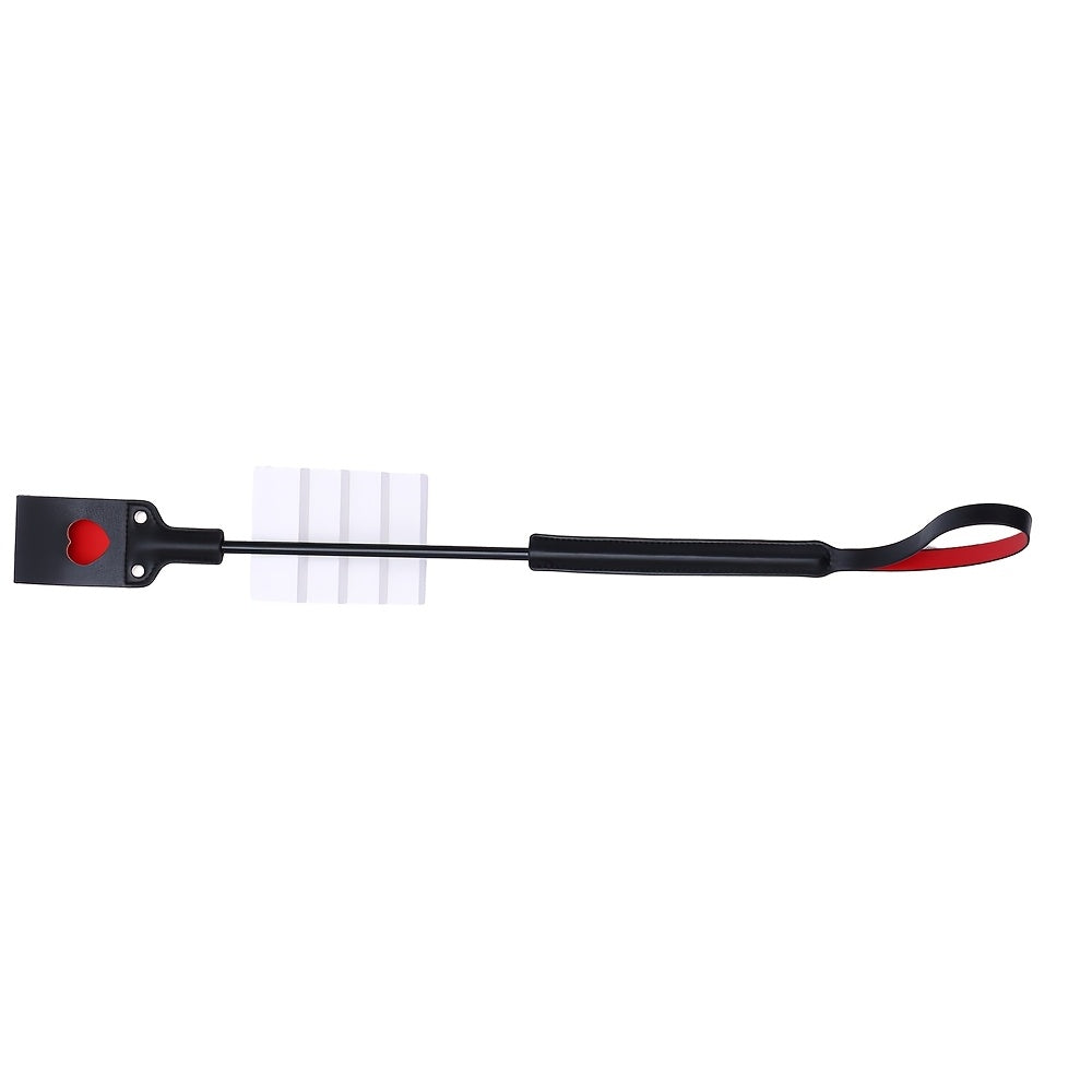1pc Heart Whip, Sexy Double Hollow Heart Whip PU Leather Whip Spanking Paddle SM Training Tools Couples Flirting Props Adult Sex Toy Accessories