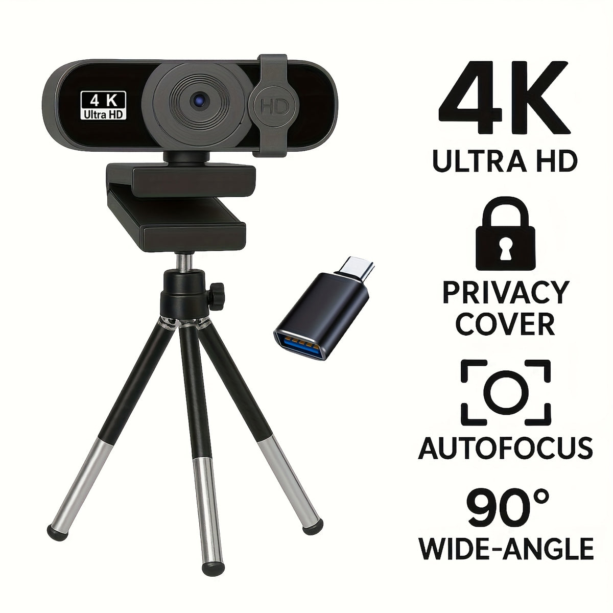 4K High Quality Webcam