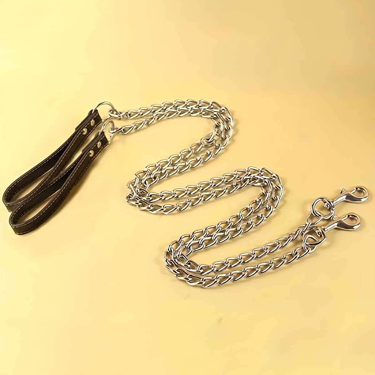 1pc - 120cm Heavy-Duty Anti-Bite Giant Leash with Handle for Dogs - Durable Stainless Steel Metal, Chew-Resistant, Ideal for Outdoor Training and Park Activities, Park Activities|Giant Leash|Chewresistant Leash, Dog Leash for