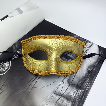 Hand-Painted Angel Half-Face Party Mask
