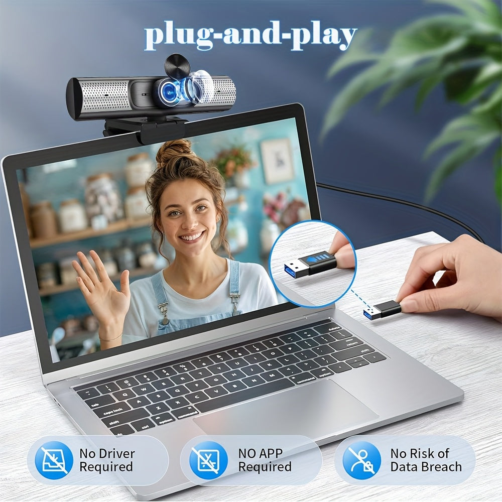 Webcam with Mic and Speakers