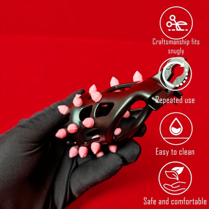 Pink Silicone Urethral Dilator Toy