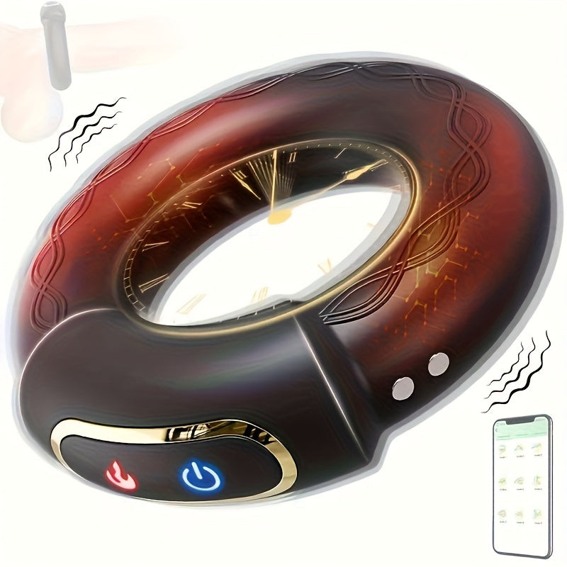 Double Vibrating Penis Ring with App Control