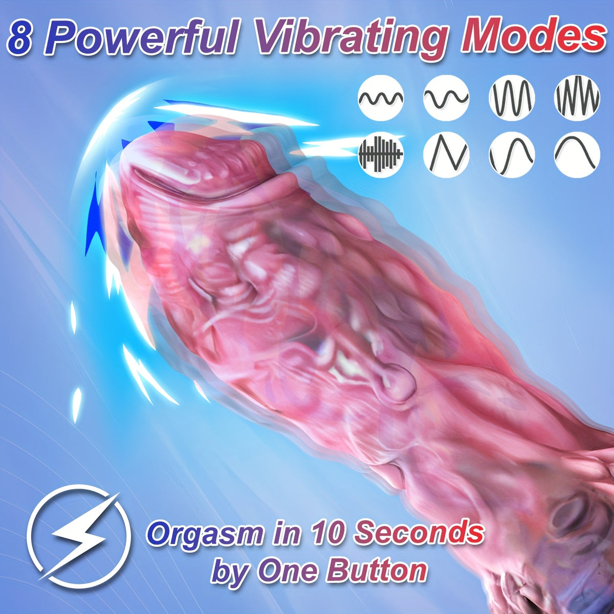 Dragon Fantasy Vibrating Dildo — 18.8cm Liquid Silicone