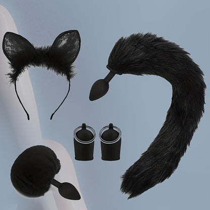 Cosplay Fantasy Tail & Ear Accessory Set