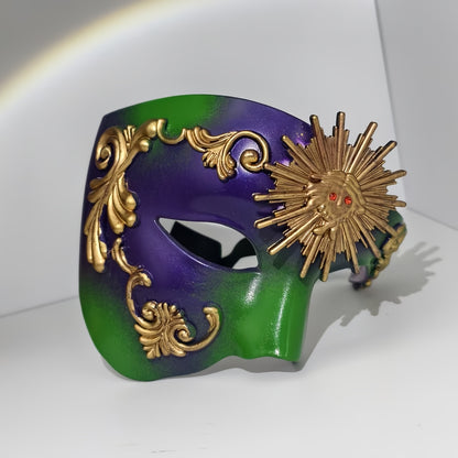 PVC Phantom Floral Half-Face Mask