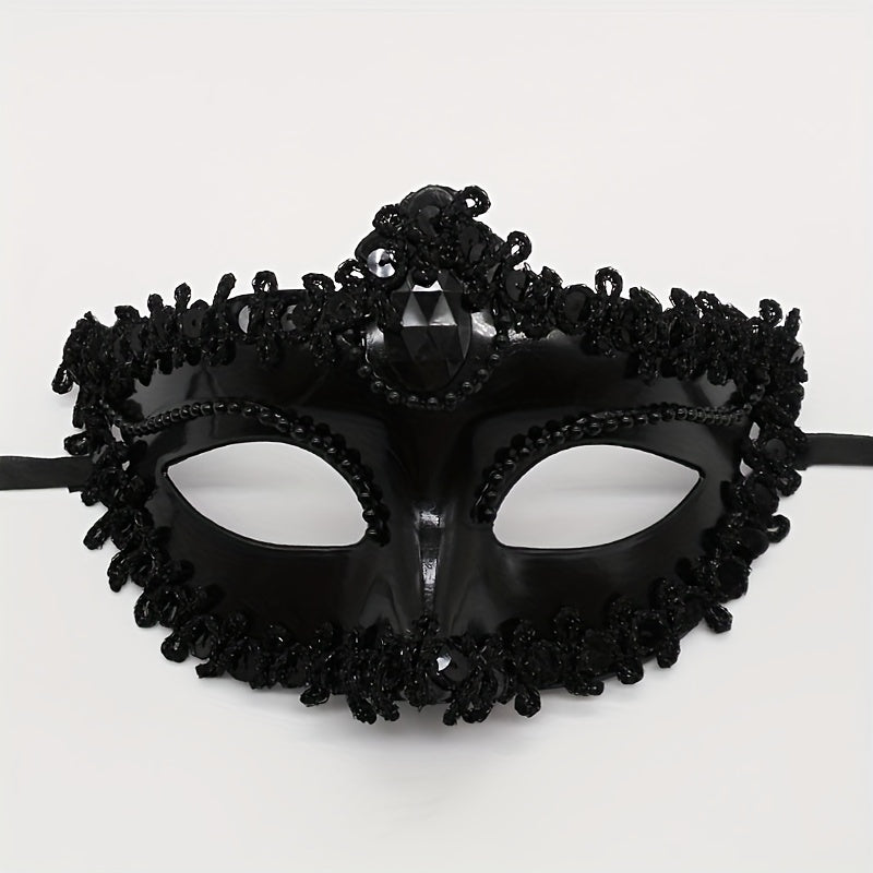 Rhinestone Venetian Princess Mask