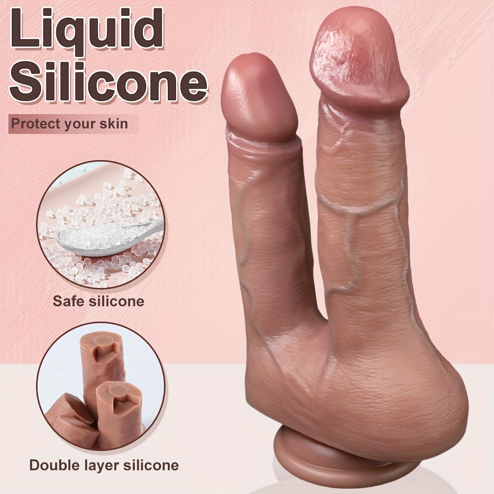 Double-Ended Non-Porous Liquid Silicone Wand
