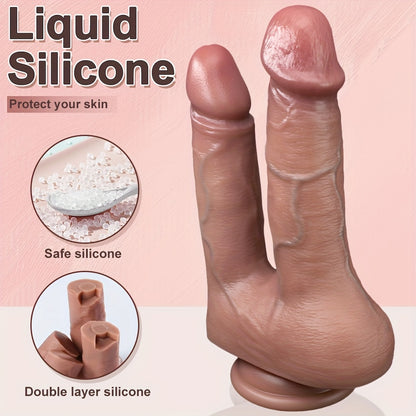 Double-Ended Non-Porous Liquid Silicone Wand