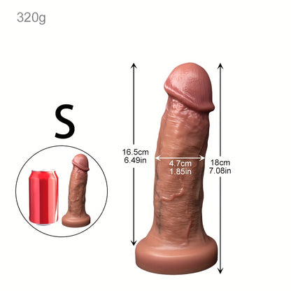 Dual-Layer Big Silicone Wand – 29–49 cm, 4 Sizes