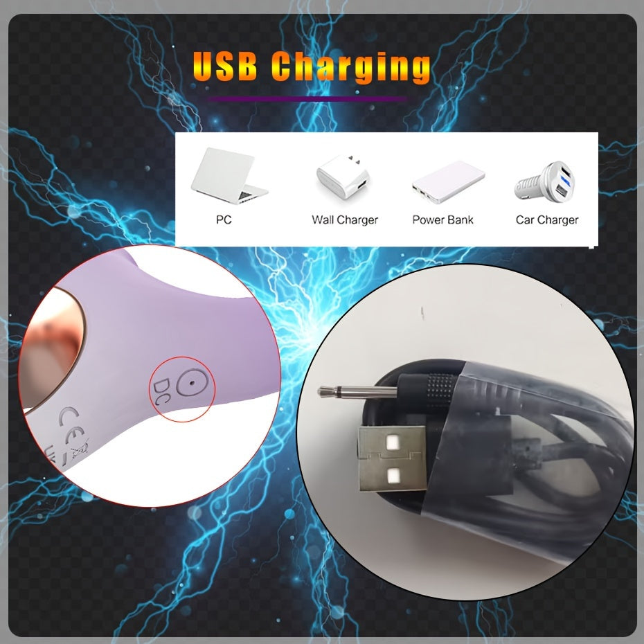 Silicone Clit Suction Vibrator — 10-Speed USB Rechargeable
