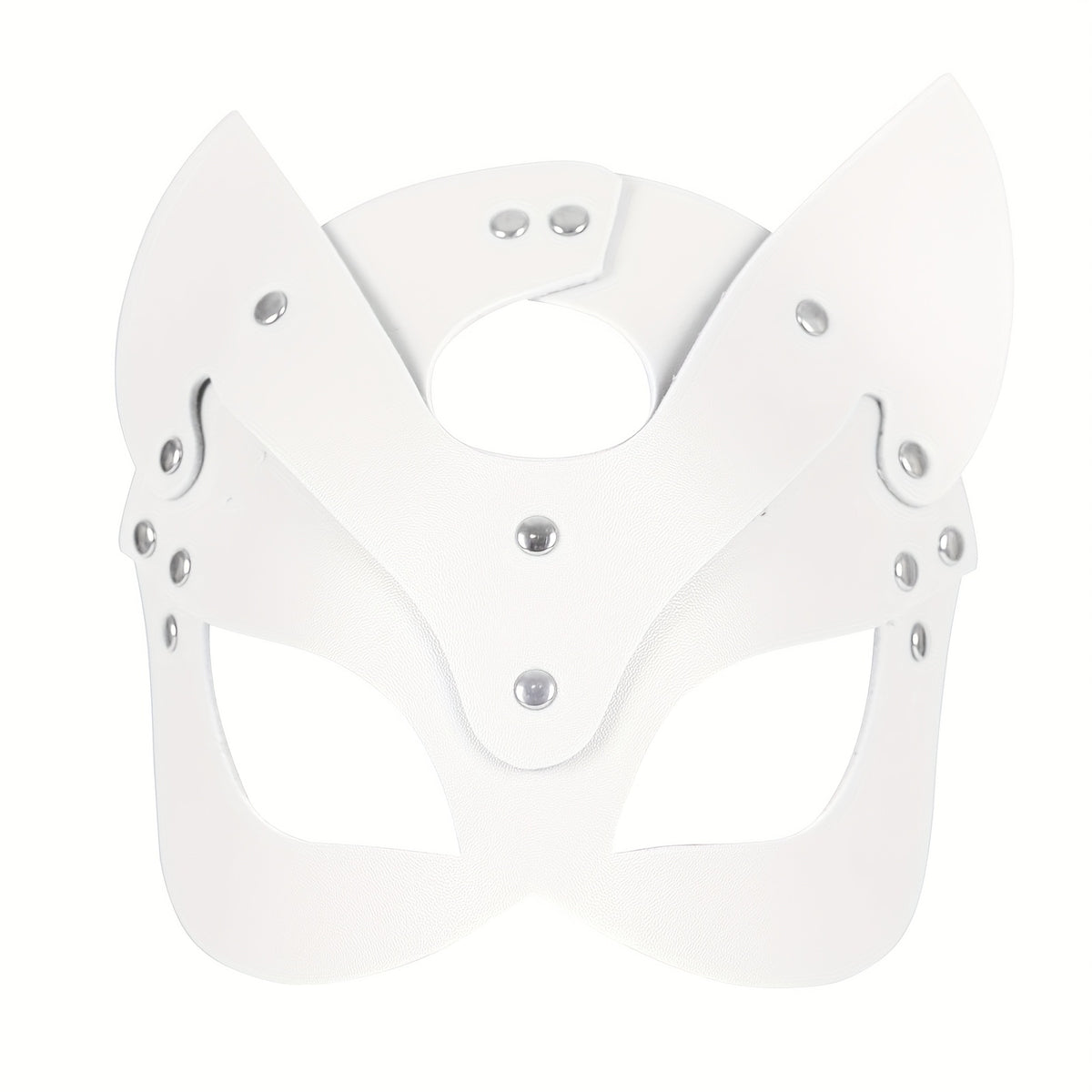 Gothic Punk Cat Ear Faux Leather Mask