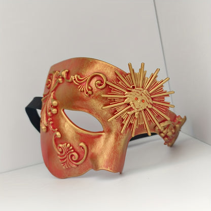 PVC Phantom Floral Half-Face Mask