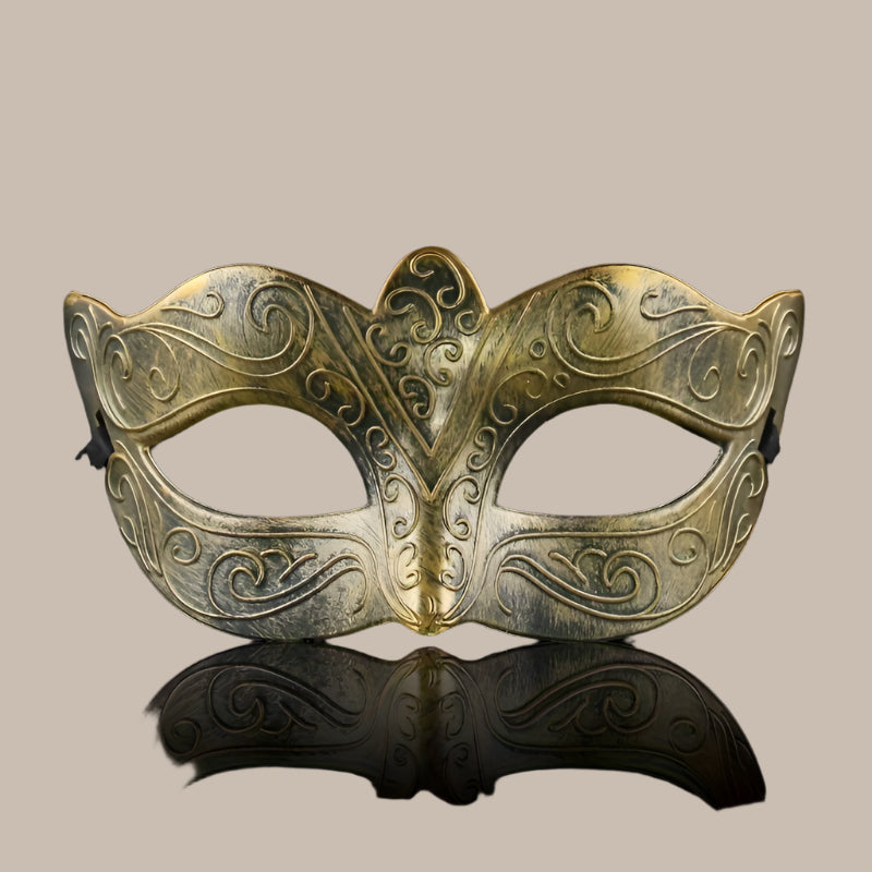 Antique Roman Crown Half-Face Mask