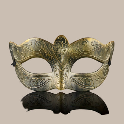 Antique Roman Crown Half-Face Mask