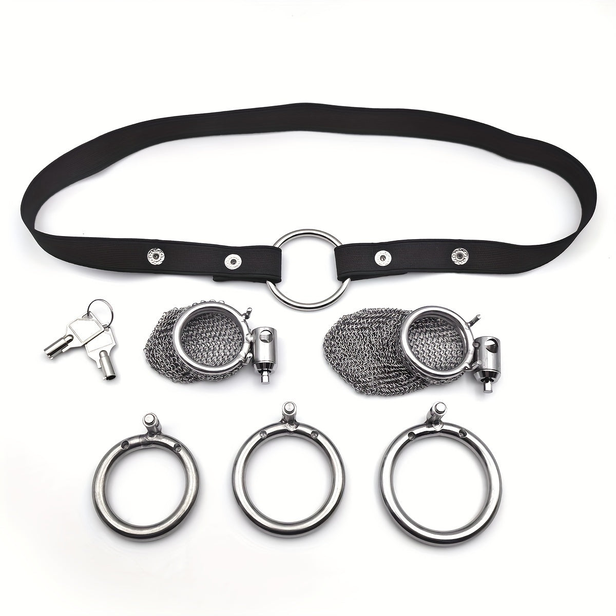 Luxury Mesh Metal Chastity