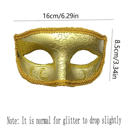 Hand-Painted Angel Half-Face Party Mask