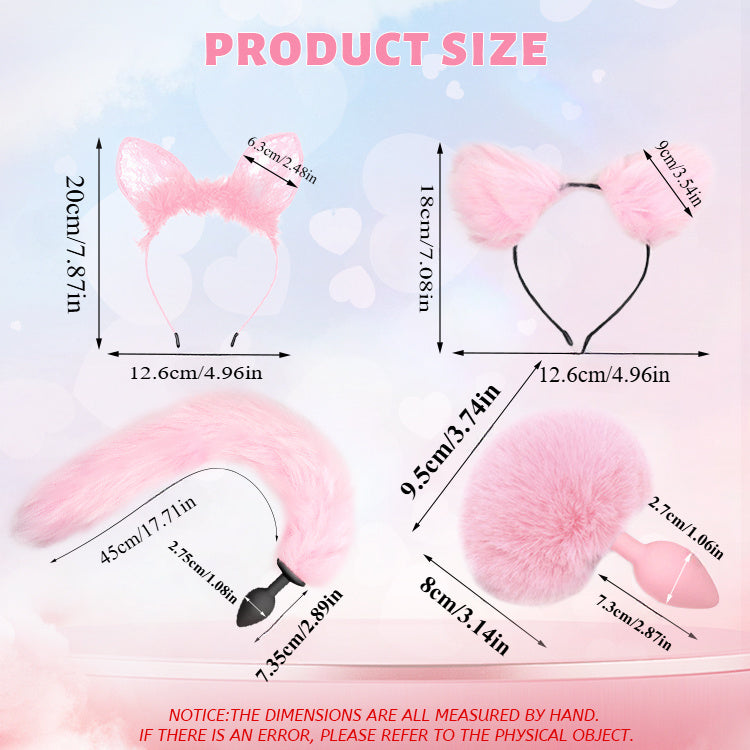 Cosplay Fantasy Tail & Ear Accessory Set