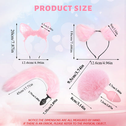 Cosplay Fantasy Tail & Ear Accessory Set
