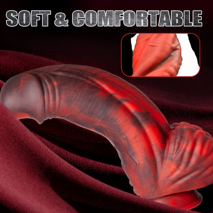 Monster Vibrating Dildo — 27cm Suction Cup 8-Mode