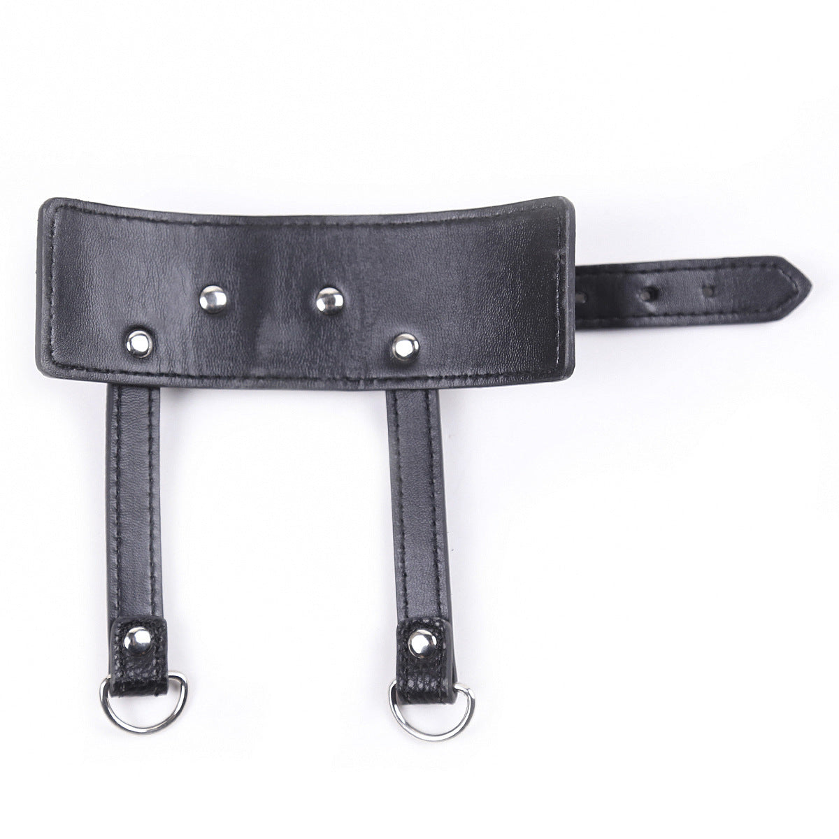 Adult SM Decompression Toy - Bondage Traction JJ Ring Penis Ring, Cock Ring with Adjustable Leather Sleeve Lock, Sperm Ring Collar, Elegant Silver Chain Design, Ideal for BDSM Play, BDSM Play Ring|Elegant Chain Design|Adjusta