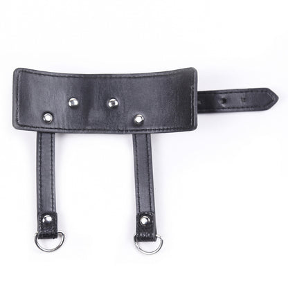 Adult SM Decompression Toy - Bondage Traction JJ Ring Penis Ring, Cock Ring with Adjustable Leather Sleeve Lock, Sperm Ring Collar, Elegant Silver Chain Design, Ideal for BDSM Play, BDSM Play Ring|Elegant Chain Design|Adjusta